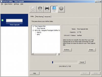 Настройка Apple Time Capsule