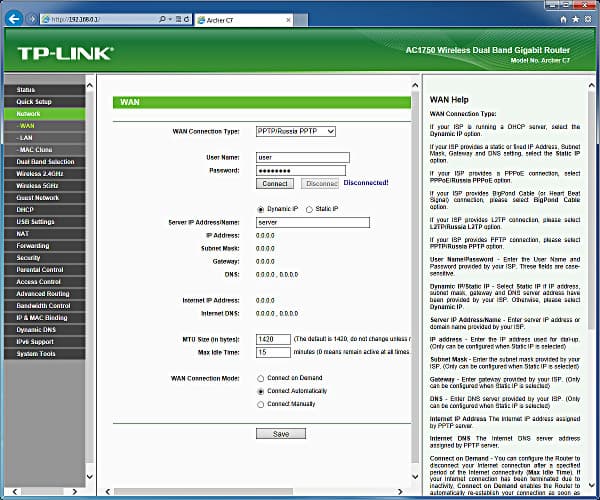Настройка TP-Link Archer C7