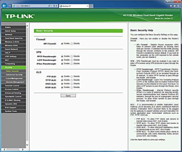 Настройка TP-Link Archer C7