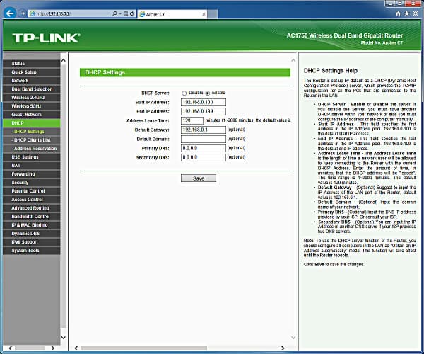 Настройка TP-Link Archer C7