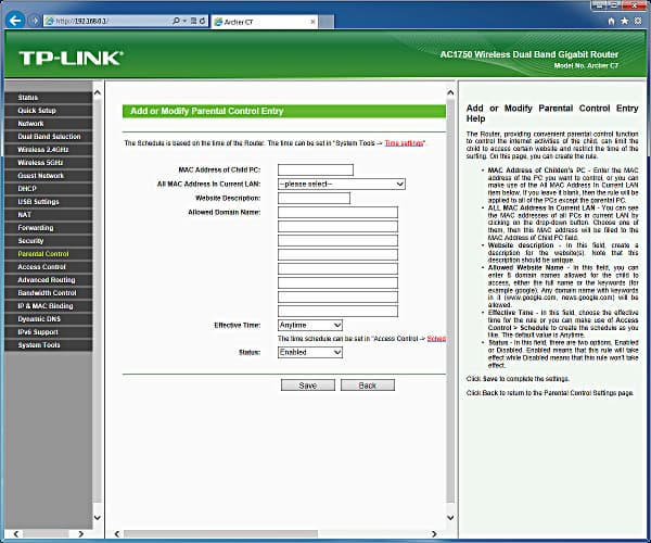 Настройка TP-Link Archer C7
