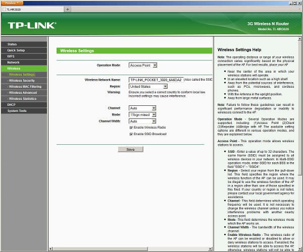 Настройка TP-LINK TL-WR3020