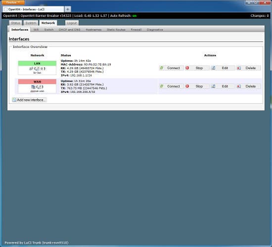Настрока роутера TP-Link TL-WR741ND в OpenWRT LuCI