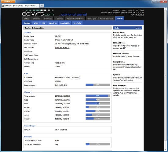 Настрока роутера TP-Link TL-WR741ND в DD-WRT