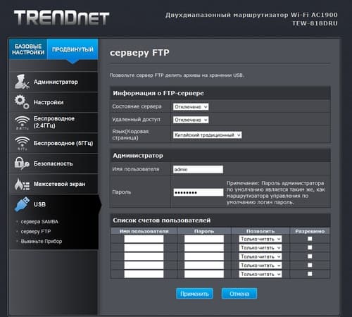 Настройка TrendNet TEW-818DRU