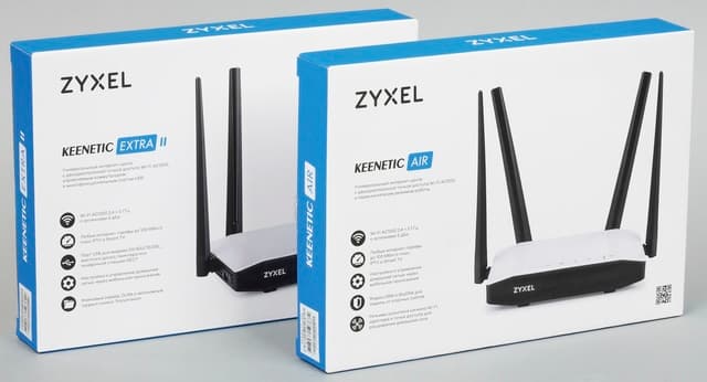Упаковка Zyxel Keenetic Air и Keenetic Extra II Упаковка Zyxel Keenetic Air и Keenetic Extra II