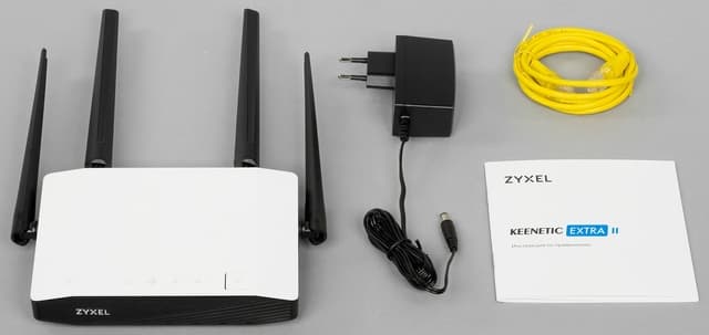 Комплект поставки Zyxel Keenetic Extra II Комплект поставки Zyxel Keenetic Extra II