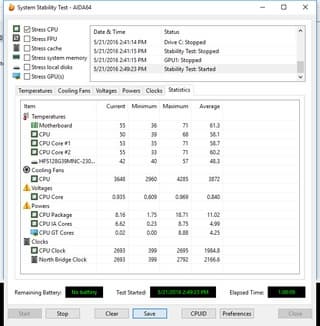 Режим простоя Asus VivoMini UN65