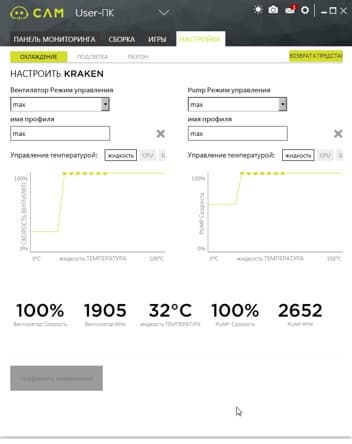 NZXT Kraken X42, Cam