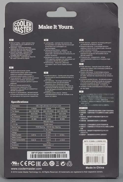 Cooler Master MasterFan Pro 120 Air Flow