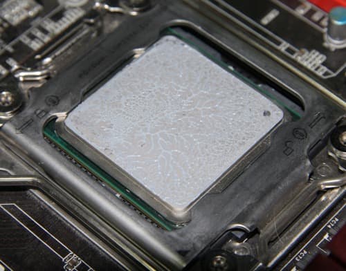 СВО Corsair Hydro Series H5 SF, распределение термопасты СВО Corsair Hydro Series H5 SF, распределение термопасты