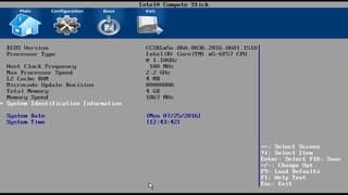 BIOS модели на Intel Core m5-6Y57