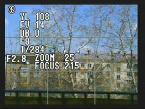 информацию о параметрах съемки