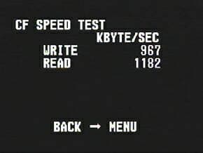 скорость чтения и записи