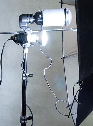 Модифицированная FalconEyes AC mini SLAVE MF-45 и лампа-пилот