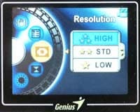 меню режима записи видео