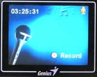 диктофон: режим записи 