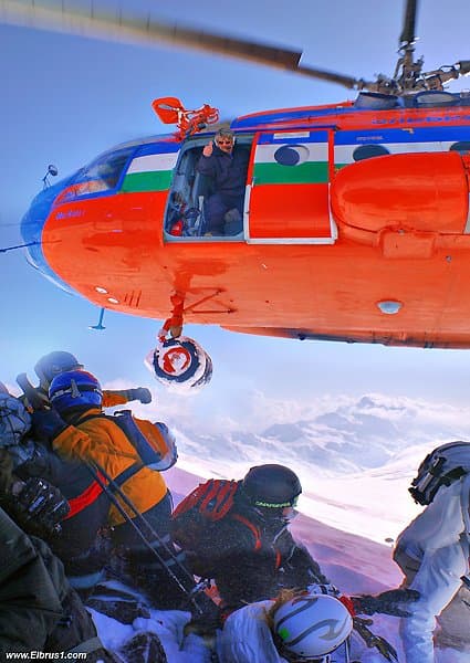 Высадка с вертолета