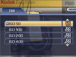 Kodak EasyShare P880, меню