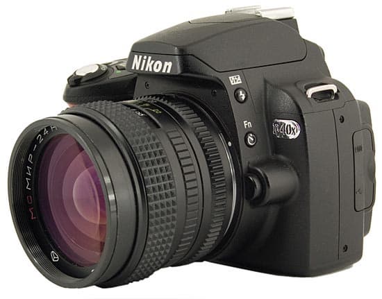 Nikon D40x и объектив Мир-24