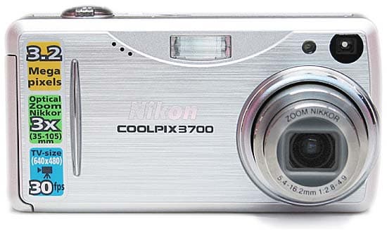 Nikon COOLPIX 3700, увеличено почти в двое