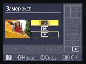 Nikon D40x, меню