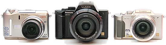 Olympus C750, Panasonic — Z10, Z1