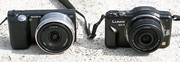 Sony NEX-5 и Panasonic GF3