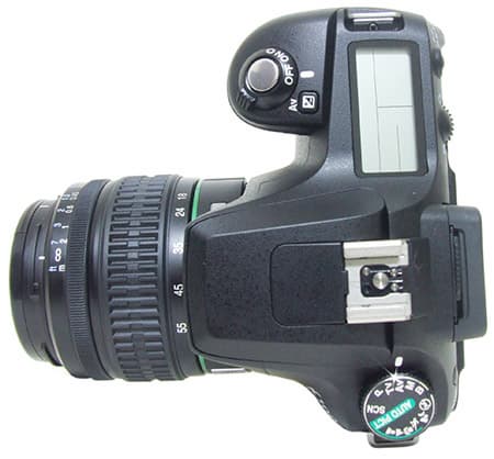 Pentax K100. Вид сверху