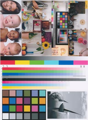 Составная мишень для оценки точности цветопередачи