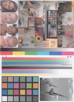 Составная мишень для оценки точности цветопередачи 