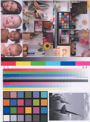 Составная мишень для оценки точности цветопередачи