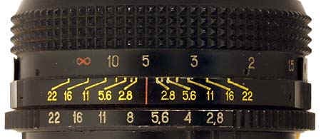 шкала глубины резкости