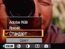 Sony Cyber-shot R1, меню