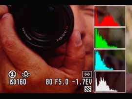 Sony Cyber-shot R1, меню