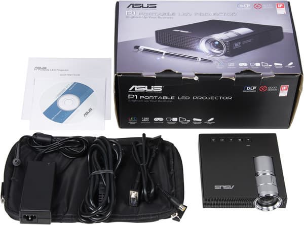 Проектор ASUS P1, комплектация