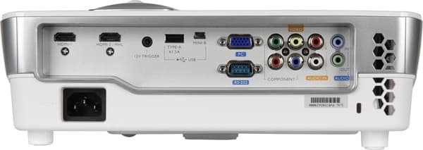 Проектор BenQ W1070+, задняя поверхность