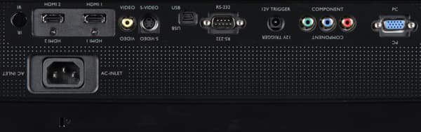 Проектор BenQ W7000, интерфейсы