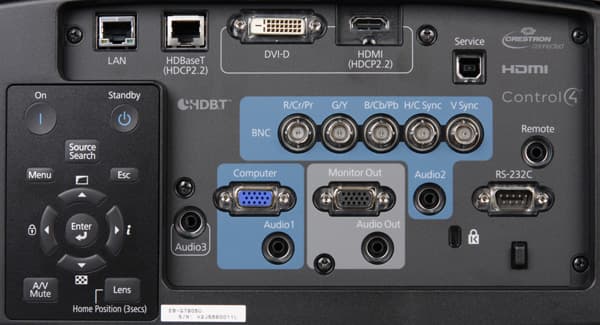 Проектор Epson EB-G7905U, интерфейсы