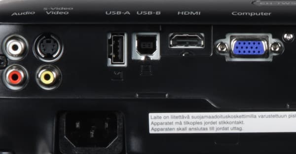 Проектор Epson EH-TW550, интерфейсы