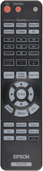 Проектор Epson EH-TW9000, пульт ДУ