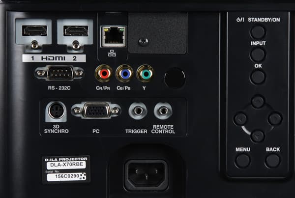 Проектор JVC DLA-X70RB, интерфейсы