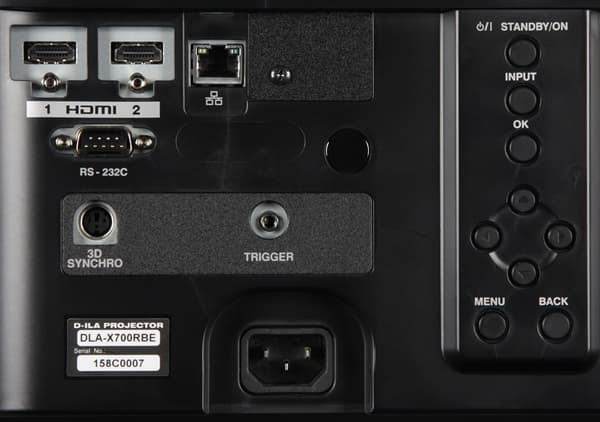 Проектор JVC DLA-X700RBE, интерфейсы