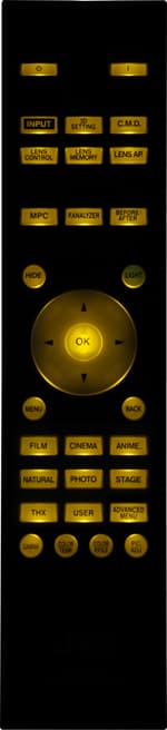 Проектор JVC DLA-X700RBE, пульт ДУ с подсветкой