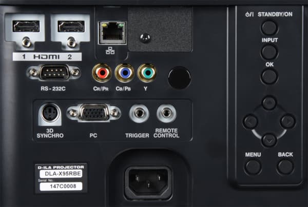 Проектор JVC DLA-X95RBE, интерфейсы