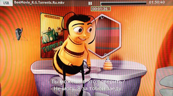 ЖК-телевизор Panasonic Viera TX-LR37DT30, воспроизведение MKV-файлов