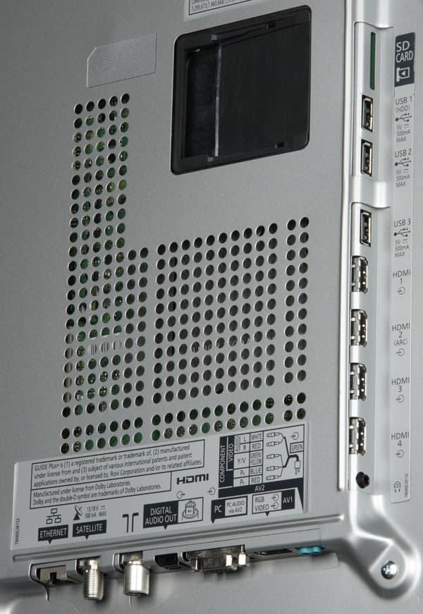 ЖК-телевизор Panasonic VIERA TX-LR47WT50, разъемы