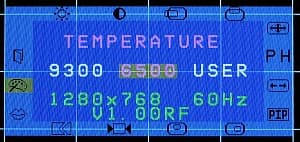 menu, color temperature