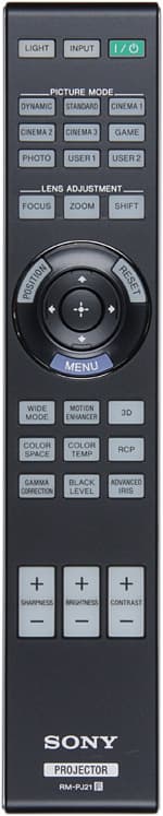 Проектор Sony VPL-VW95ES, пульт ДУ