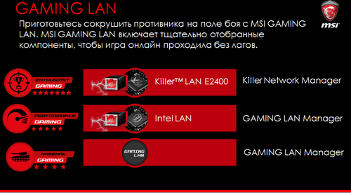 быстрая онлайн-игр, MSI GAMING LAN